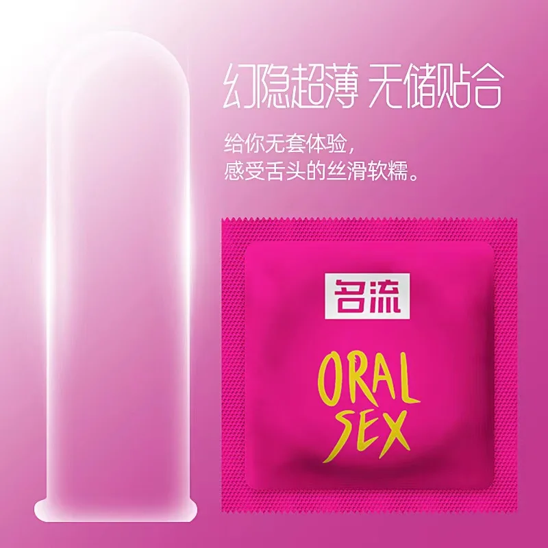 Cherry Flavor Oral Condom Sex Toys For Female 10 PCS Natural Latex Ultra Thin Smooth Condom Contraception Penis Sleeve Sex Shop