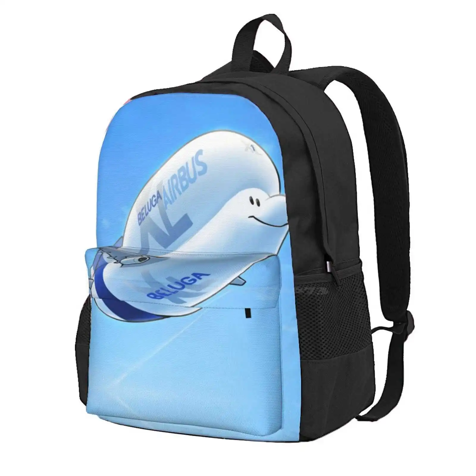 Beluga Xl Hot Sale Schoolbag Backpack Fashion Bags Whale Plane Airbus Cargo Aircraft Flying Manufacturing