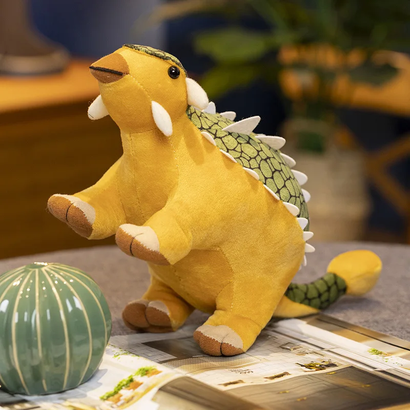 Imitação de dinossauro brinquedos de pelúcia triceratops stegosaurus tiranossauro ankylosaurus bonecas de pelúcia vida real dos desenhos animados brinquedos de dinossauro