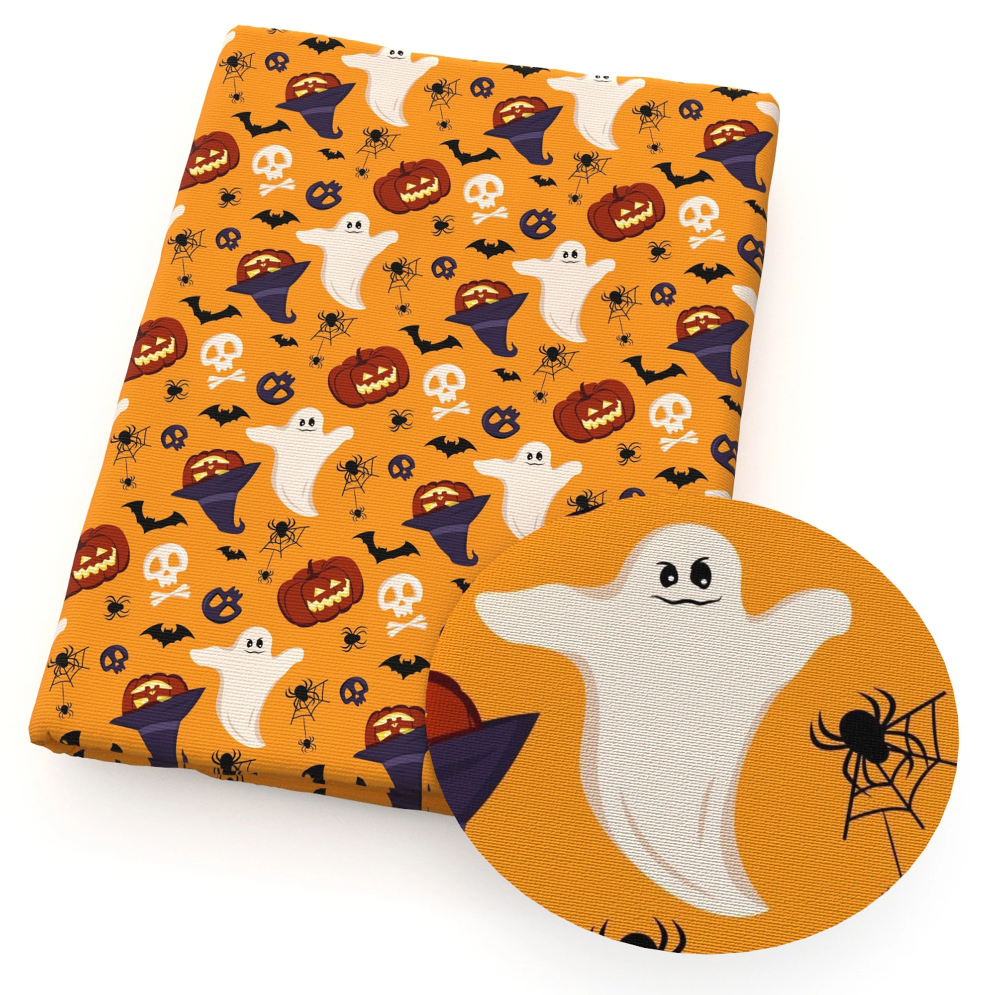 

Happy Halloween Patchwork Printed Cartoon Cotton Fabric For Tissue Sewing Quilting Fabrics Needlework Material DIY Handmade