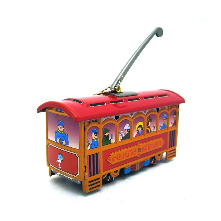 

Mm279 trolley pendant, tin toy, tin Christmas pendant, metal Christmas pendant, Christmas creative gift