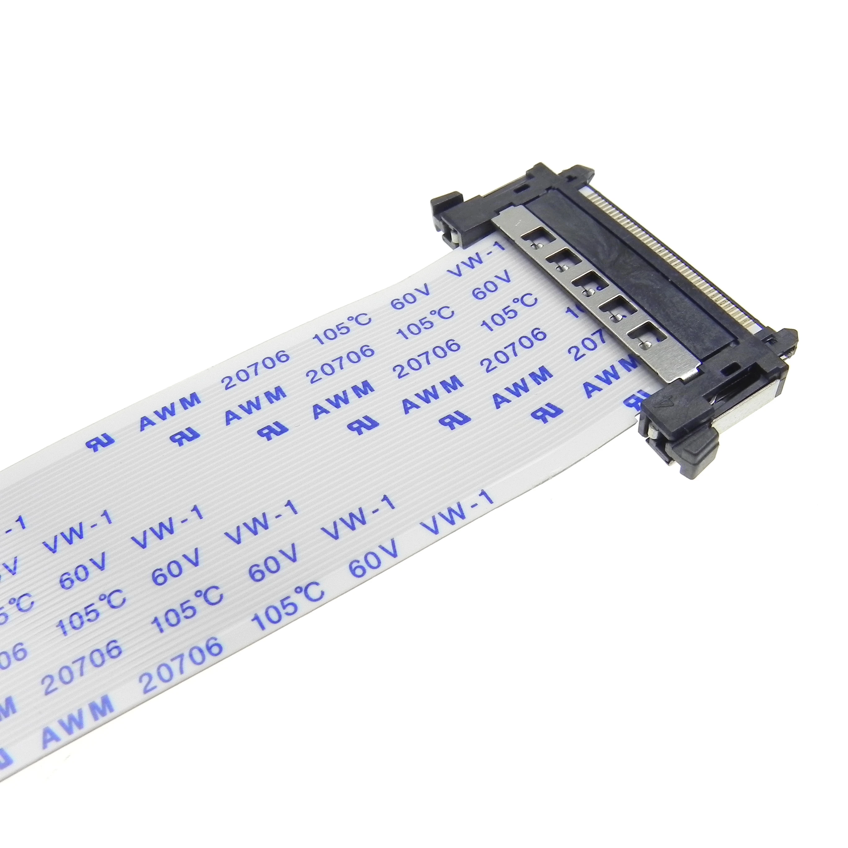 FI-RE41 LVDs FFC Cable Connector 0.5mm 41 Pin FFC FPC Flexible Flat Cable 100mm to 1.2M Long for TV LCD