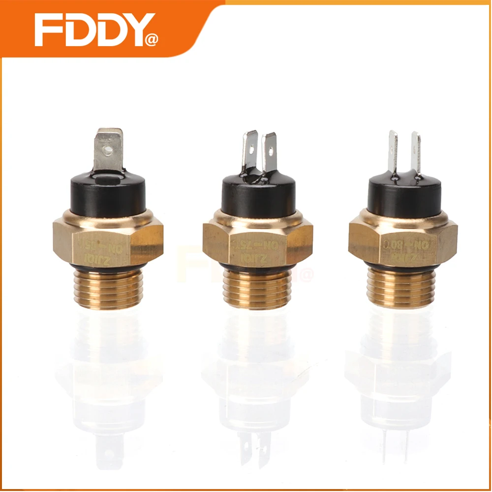 FDDY Motorcycle M16*1.5 Electric Radiator Coolant Fan Water Temperature Thermostat Switch Temp Sensor For 125 150 200 250 300 40