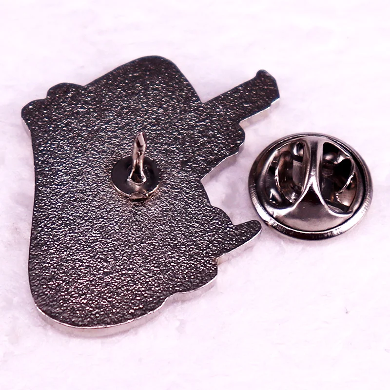 Capybara with A Gun Enamel Pin Hydrochoerus Hydrochaeris Brooch Funny Animal Badge Jewelry