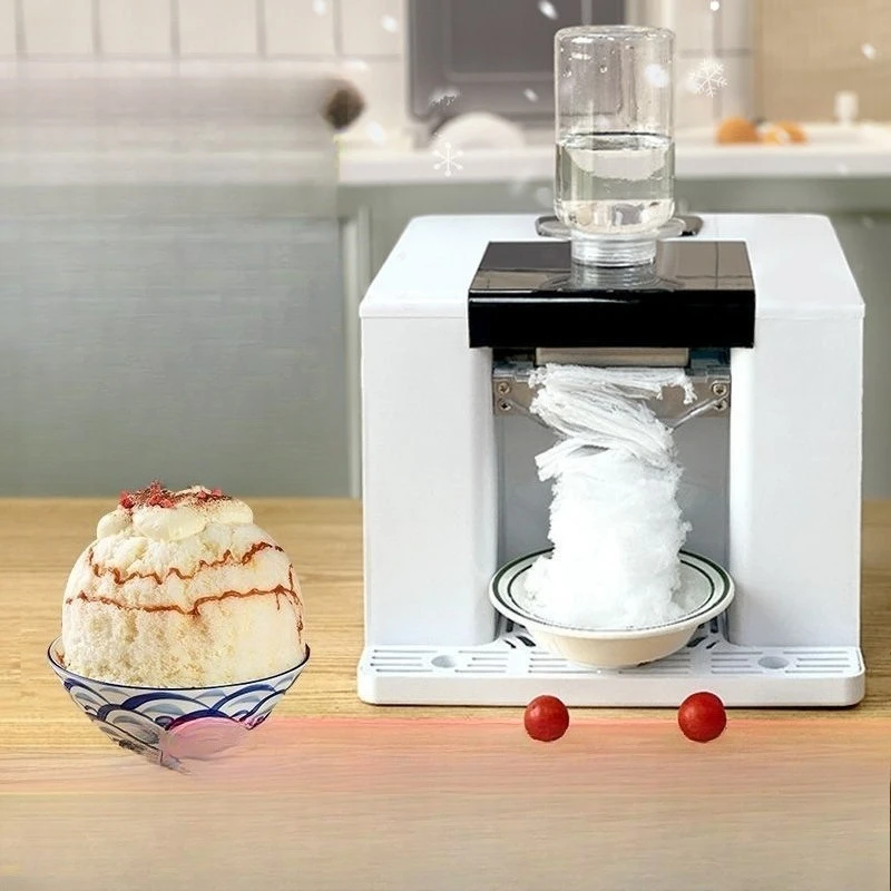 Automatic Snowflake Ice Shaver - Household Electric Crusher for Smoothie & Slush Making