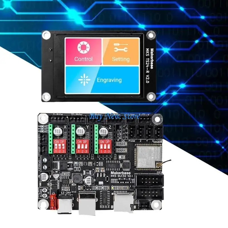 20CE MKS DLC32 V2.1 Gravur Maschinenkontrollplatine Deckungsunterstützung Offline WiFi