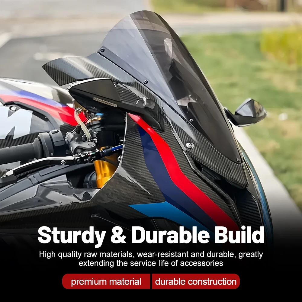 FOR CBR10OORR2019-2025 Motorcycle Rearview Mirror Blue Glass Sport Winglet Mirror Kits Adjustable Stealth Mirrors