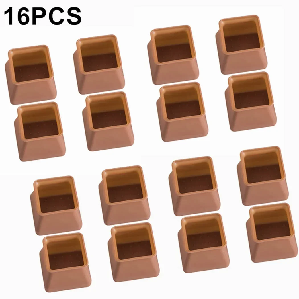 Cover Table Foot Cover BPA Free Transparent 16PCS/Set Anti-slip Chair Protector Silicone 3.7*3.7*3cm Accessories