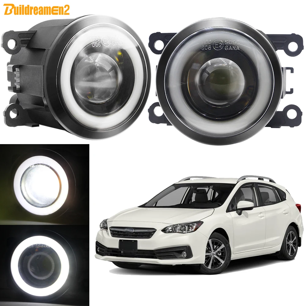 

2 шт. Автомобильные светодиодные противотуманные фары Angel Eye DRL для Subaru Impreza 2020 2021 2022 30 Вт 3000 лм противотуманные фары дневного света