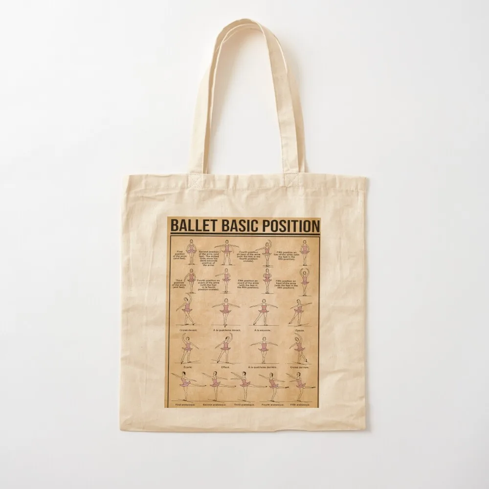 Ballet Basic Position Gift For Womens Tote Bag