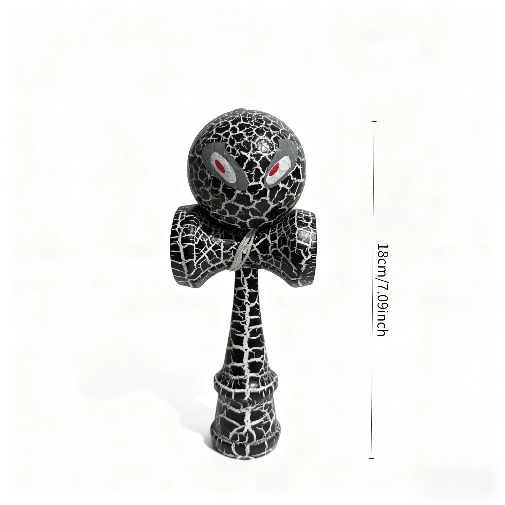 Kendama Pro Double-Color Cracked Eye Ball | Competitive Hand-Eye Coordination Trainer | Random Eye Position, Surprise Every Time