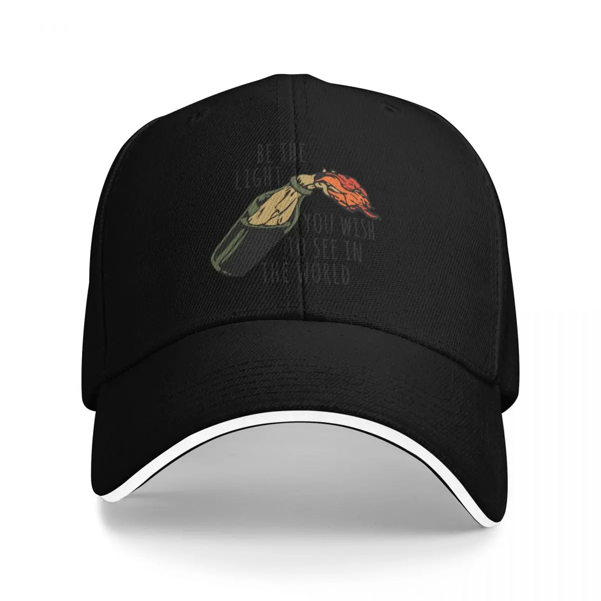 

Be The Light You Wish To See In The World - Meme, Molotov, Ironic, Funny Baseball Cap Bobble Hat dad hat Mens Women's
