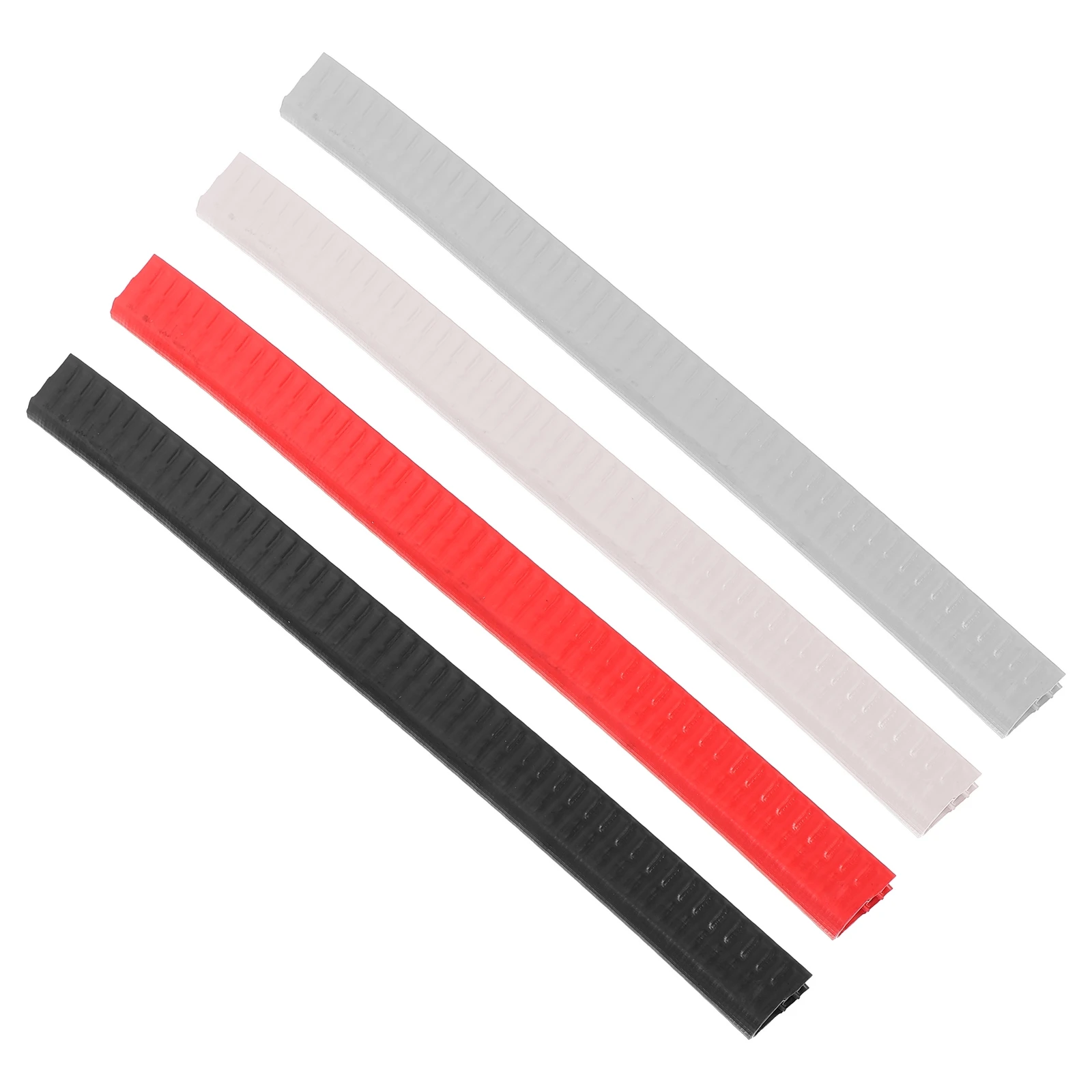 4 pezzi Protezioni per bordi per skateboard Protezioni in acciaio in PVC a forma di U Protezione antigraffio per piattaforma Facile installazione Nessuna attrezzi Skateboard