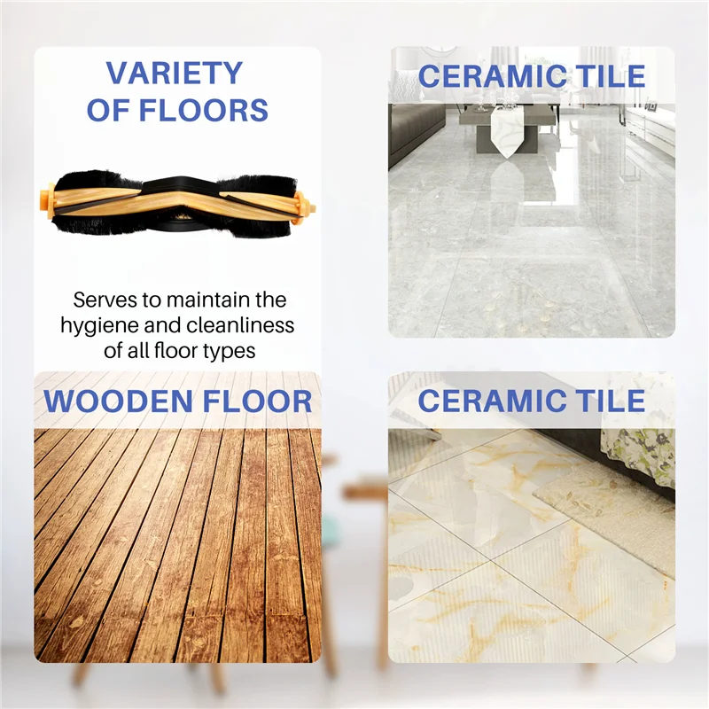 Abud-filtro rolo escova lateral para ecovacs deebot ozmo 920 950 t5 t8 aivi robô vácuo peças de reposição acessórios