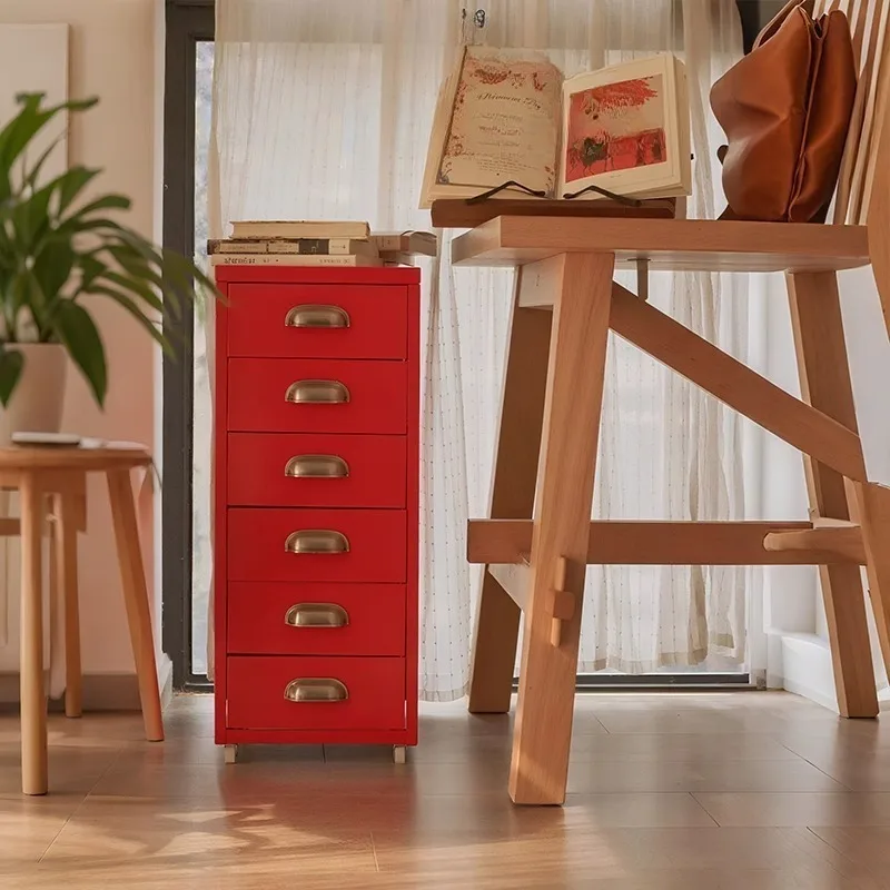 Drawer-style storage cabinet,  gap cabinet, iron bedside cabinet, 30cm storage , under-table multi-layer chest