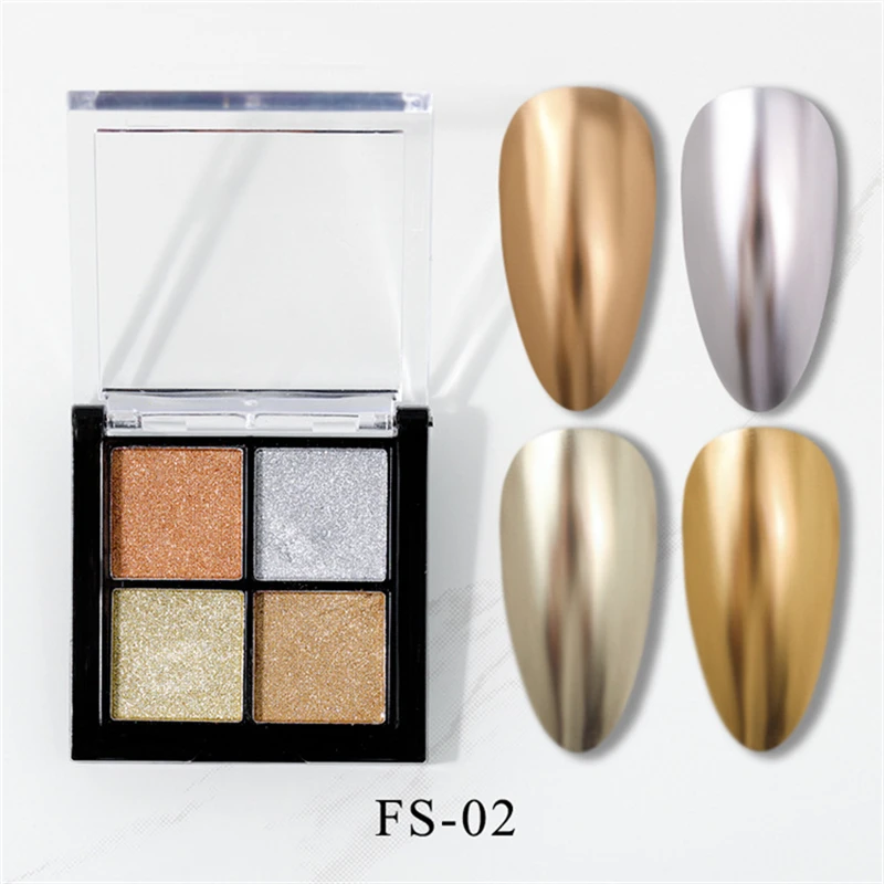 Solid Magic Mirror Nail Art Glitter Powder Holographic Laser Chrome Nails Pigments Dust Gel Decorations Manicure Tool