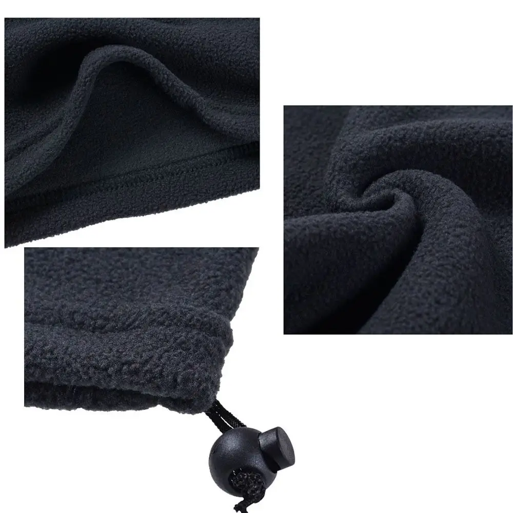 Outdoor Thermal Warm Neck Scarf Circle Wrap Winter Warm Fleece Snood Scarf Ski Balaclava Hat