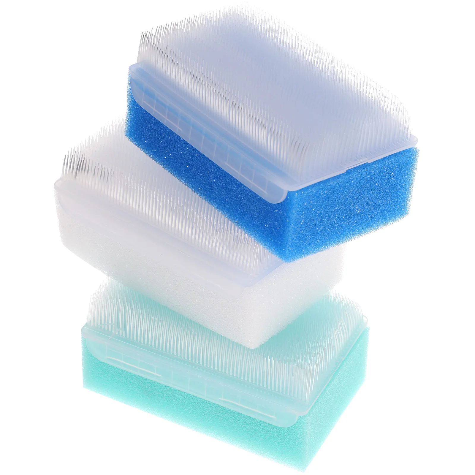 

3pcs Shampoo Brush Premium Sponge Baby Newborn Bath Scrubber Healthy Cleansing Massage Promote Circulation Relax Body Easy