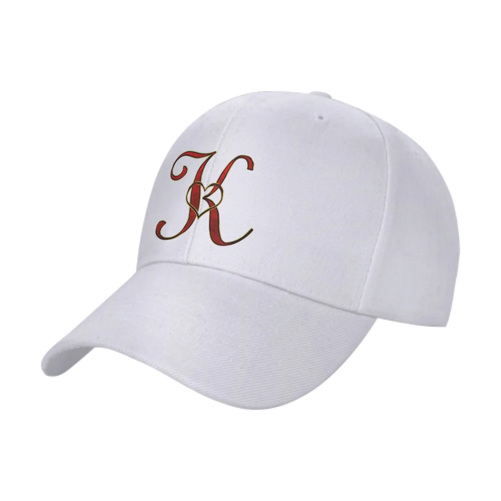 Red Heart K Summer Fashion Adult Baseball Cap Outdoor Sports Women's Duck Tongue Hat Sunscreen Leisure Caps For Men