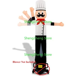 1Pcs  8ft Chef Air Waver- Inflatable Advertising Tube Man Guy with Flapping Waving Arm - Restaurant (Blower Not Included)