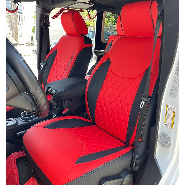 Waterproof Vehicle Cushion Cover High Quality Leather Original Custom Car Seat Covers For 2018-2022 Jeep Wrangler JK/JL 4-Door