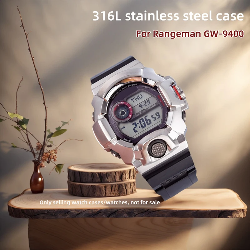 

For Casio gw-9400 Case 316L stainless steel bezel G-SHOСK Master G-Rangeman GW9400 metal case Watchmakers DIY Modified accessore