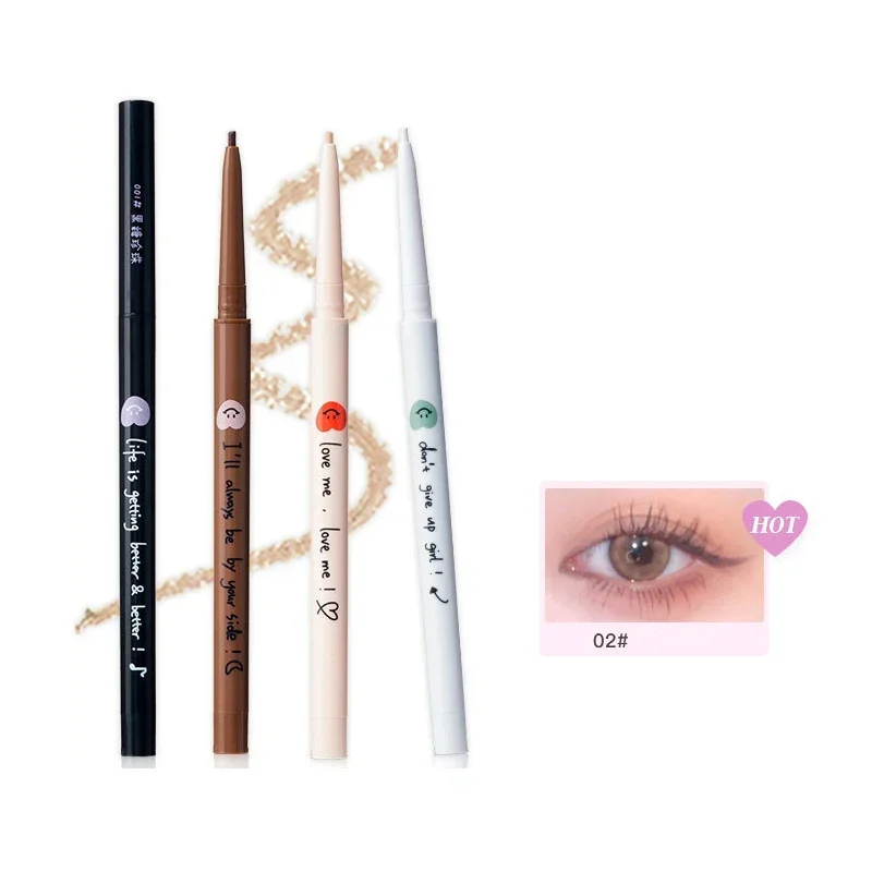 

FLORTTE Matte Gel Eyeliners Pencil Waterproof Long Lasting Very Fine Colour Liquid Eye Liner Pencil