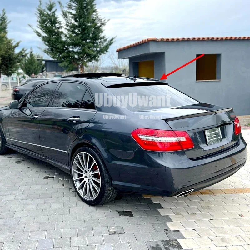 Für Mercedes-Benz E-Klasse W212 E180 E200 E260 E300 E320 Limousine 4-Türer Heckfenster Dach Auto Spoiler Flügel Dekoration Zubehör