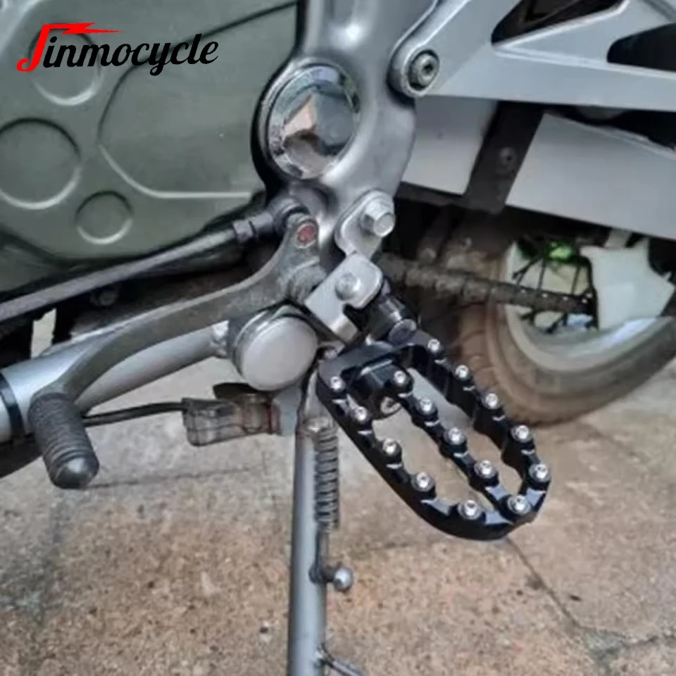 

For Honda CR80R/RB CR85R/RB CRM250 XR 250R/400R/600R/650L/650R CRF 230L/1000L DTC Motorcycle CNC Foot Pegs Pedals Rests Footrest