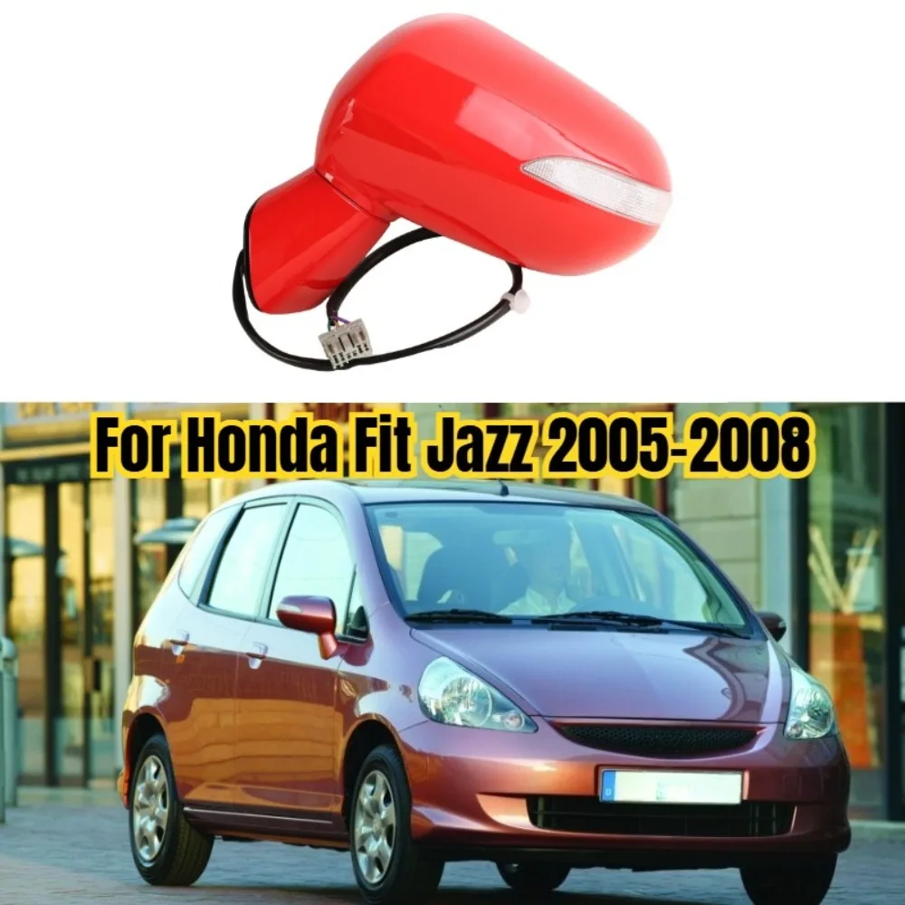 For HONDA FIT JAZZ 2005-2008 GD1 GD3 For CITY 2007-2008 GD6 GD8 Car Exterior Door Rearview Mirror Assy 5-PINS With Turn Signal