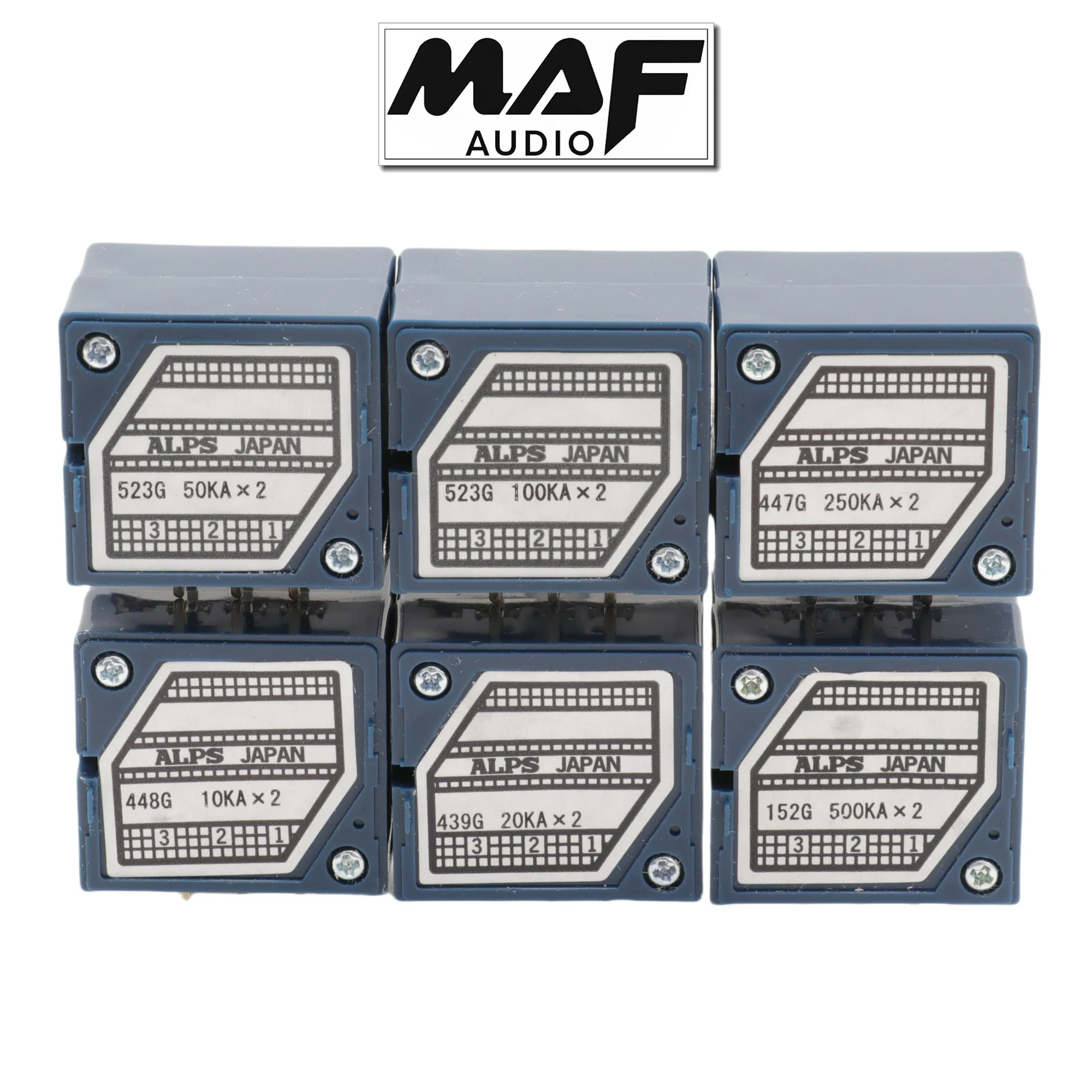 1 قطعة جبال الألب اليابانية RK27 نوع 10K 20K 50K 100K 250K 500K المقاومة متدرج ثنائي الوحدة مقياس الجهد التحكم في مستوى الصوت الروتاري الجلاد