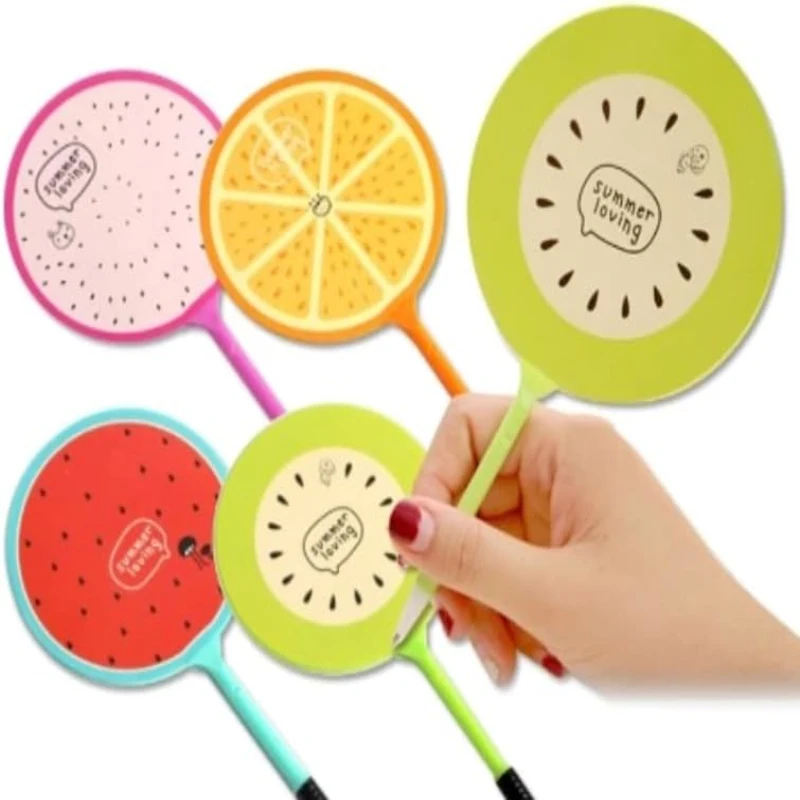 30 Pcs Cartoon Fruit Fan Pen, Pitaya Signature Pens, Watermelon Fan Pen, Summer Pens, Gift For Kids, Student Office Stationery