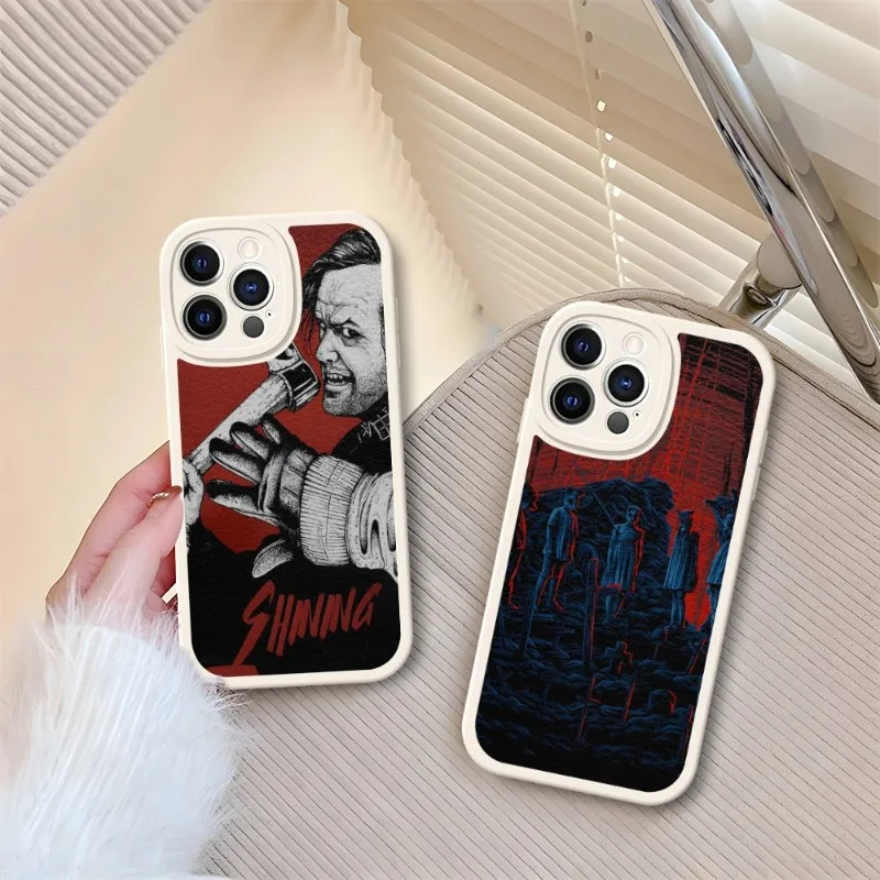 The Shining Stanley Kubrick Movie Phone Case White For IPhone 14 11 13 12 Pro Max Mini Xs X Xr 7 8 Plus SE2020 Leather Coque