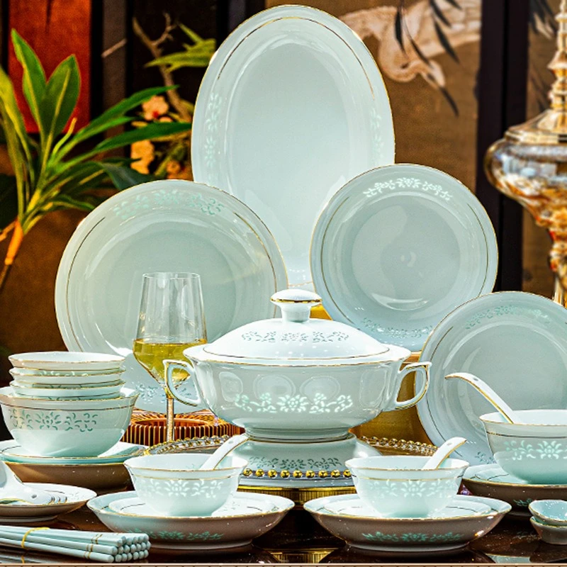 

Dish set, household high-end side tableware set