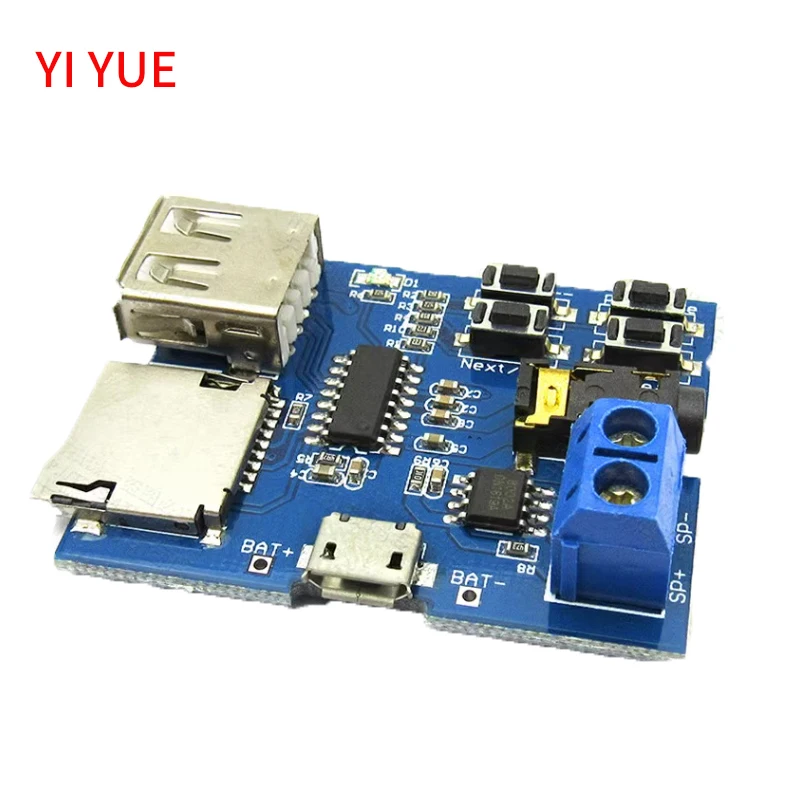 TF card U disk MP3 Format decoder board module amplifier decoding audio Player