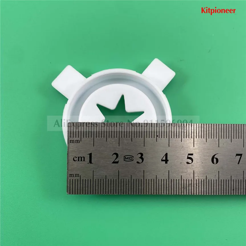 3Pcs 39mm Inner Diameter Ice Cream Machine Fantastic Flower-Shape Lids Spare Parts For OceanPower Soft Service Front Panel