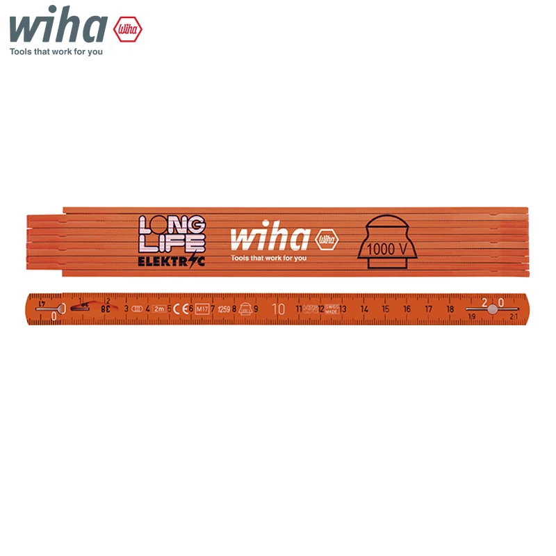 

Wiha 42068 2M Electrician's Longlife Folding Ruler High Quality Materials And Precision Craftsmanship Extend Service Life