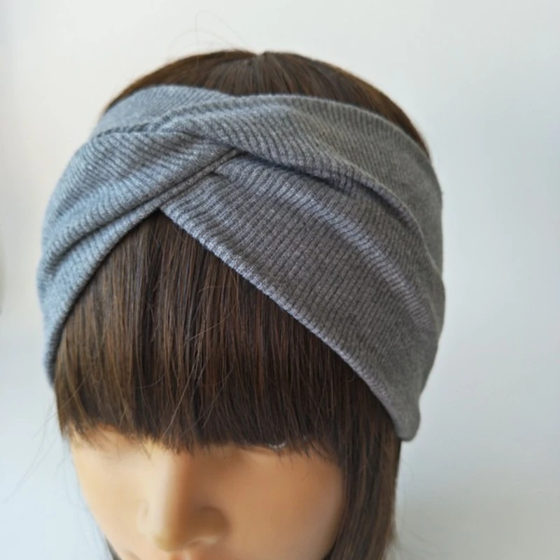 

soft Headband Solid Color Cross Knot Headbands For Girls Turban Cute Bow Elastic Hair Bands Yoga Hairband Girl Hair Accessories