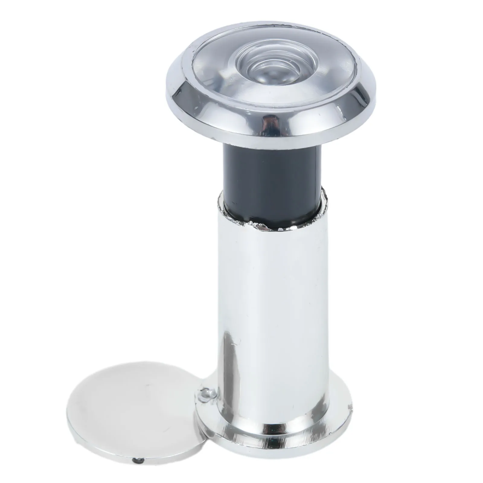 Tool Door Viewer 1pcs 220 Degree Door Peephole Glass Lens Metal Housing Silver Tone With Threaded Tube For 50-75mm