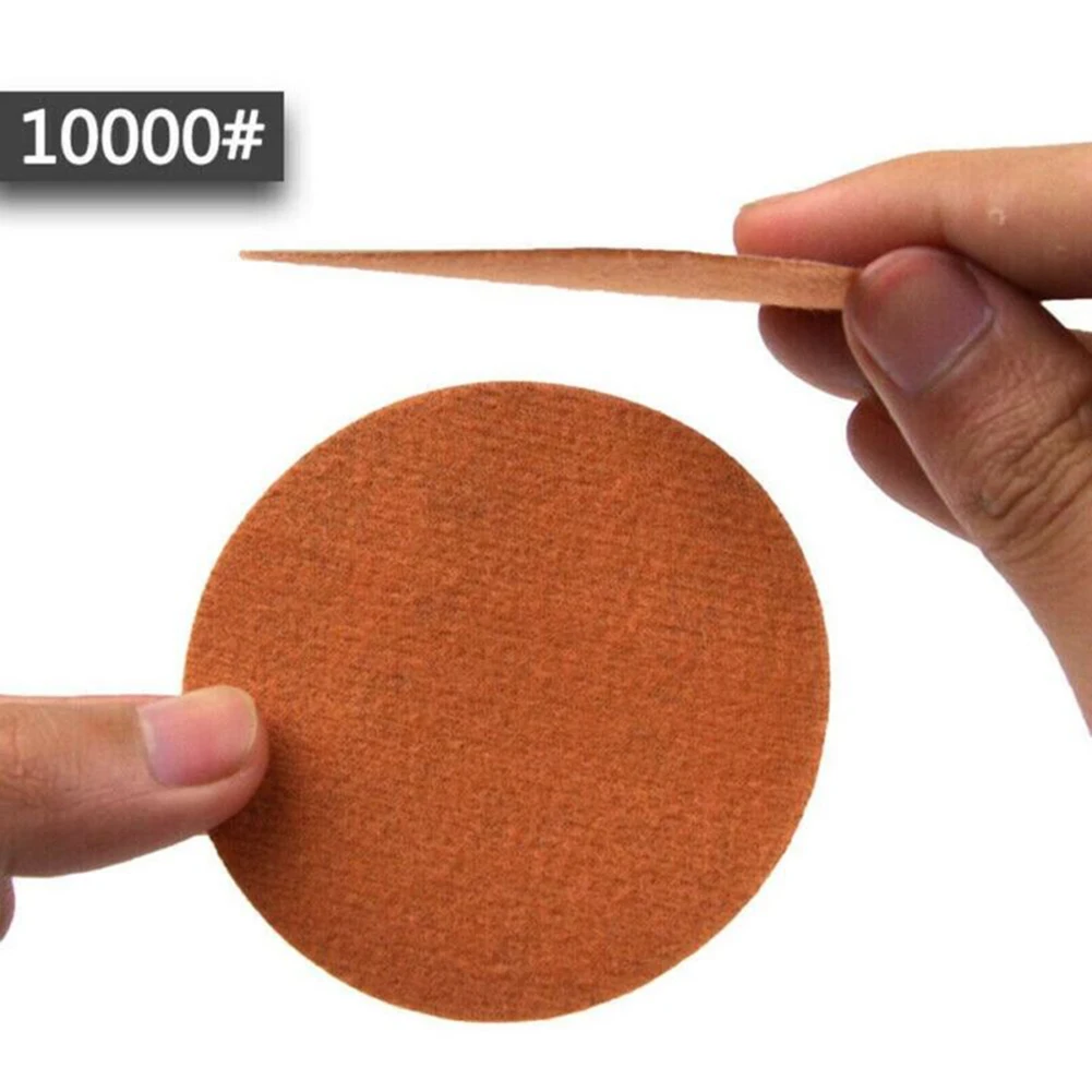 50pcs 3Inch Wet Dry Sandpaper Sanding Discs For Grinding Polishing Wood Stone Sanding Discs Larger Grains Correspond To Smaller