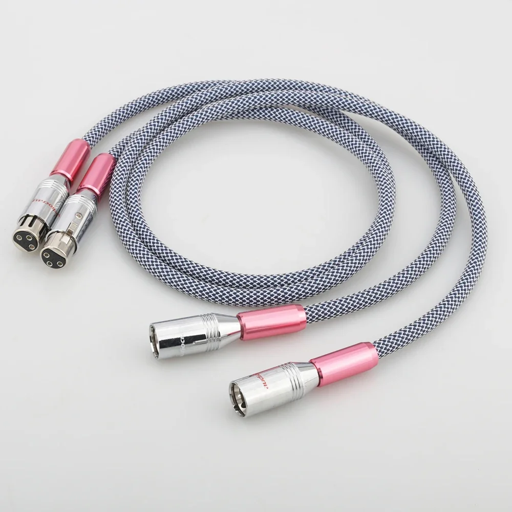 Audiocrast XLR Аудио посеребренный аудиокабель Hi-Fi XLR Аудио-видео кабель 1M xlr