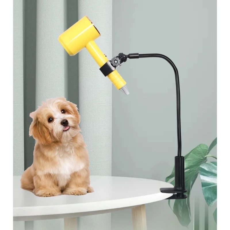 Hair Dryer Holder for Pet Grooming Hands-Free Table Grooming Hair Dryer Stand Clamp for Cats Flexible Blow Dryer Holder