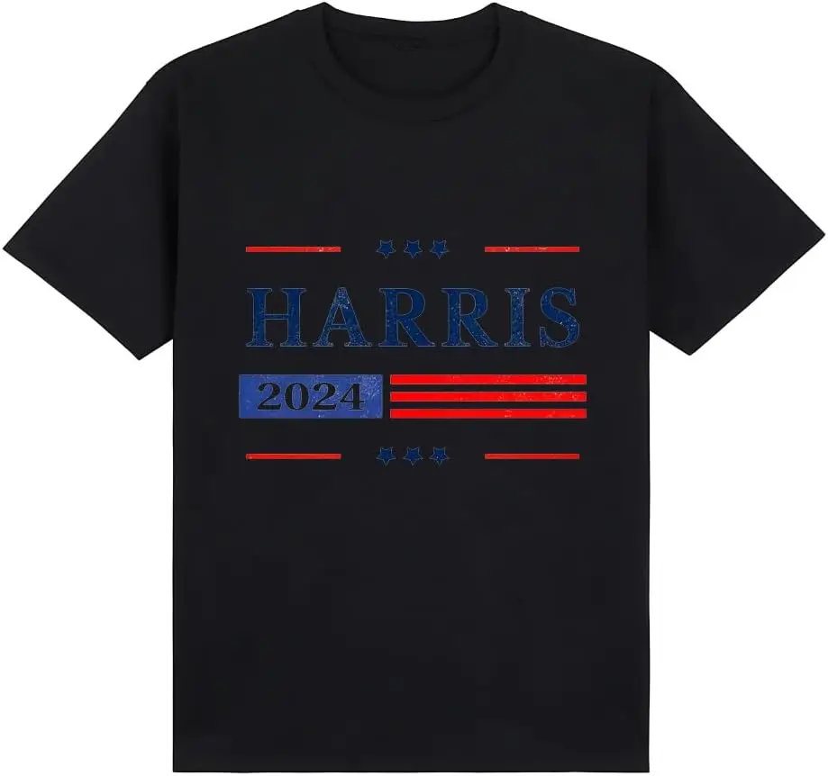 Harris 2024 Election Campaign T-Shirt - Patriotic Red, White & Blue Graphic Tee for Men and Women, Madam President Shirt