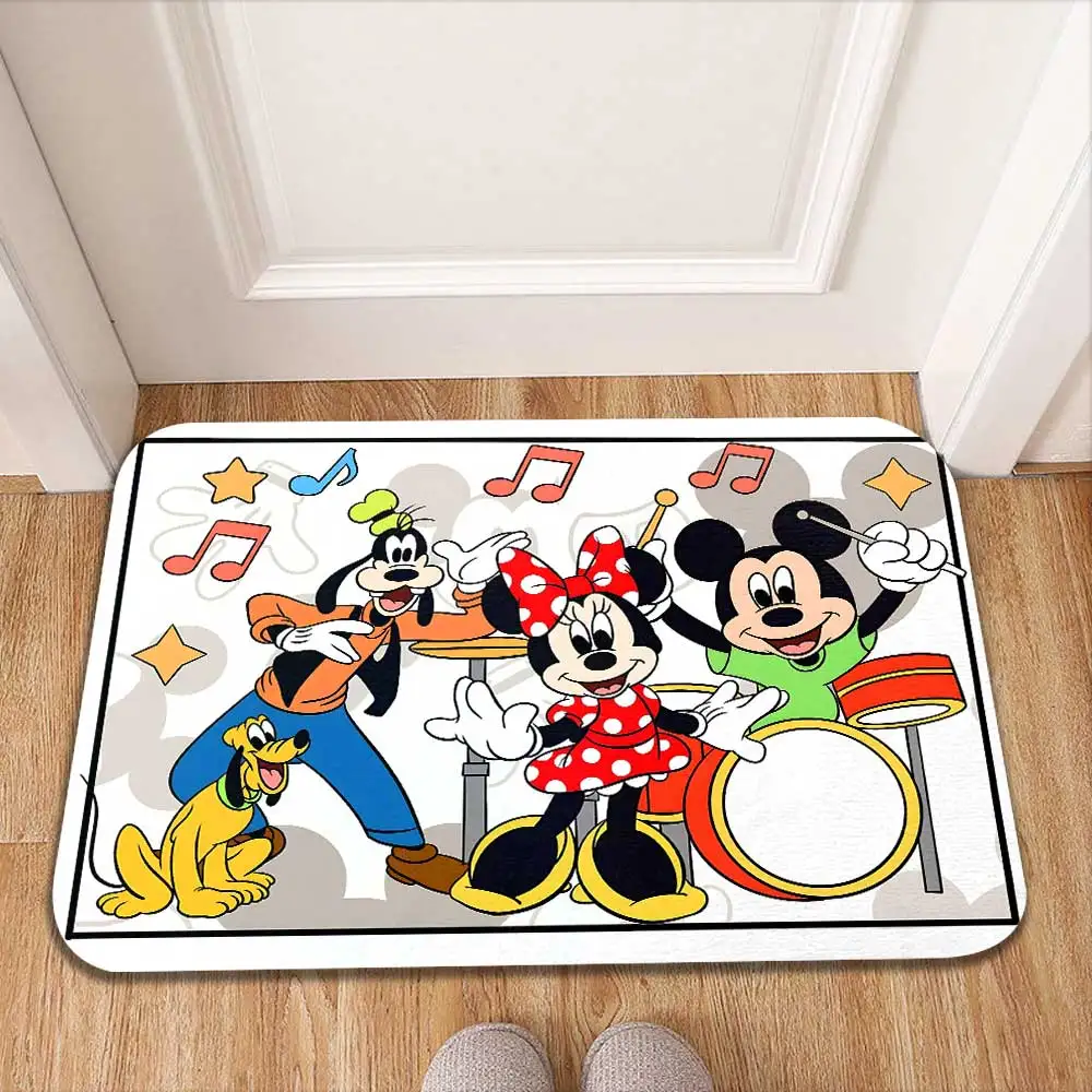 

Kawaii Mouse Cartoon Floor Carpets Carpet in the Living Room Mats Entrance Mat Washable Non-slip Kitchen Rug Modern Home Decor