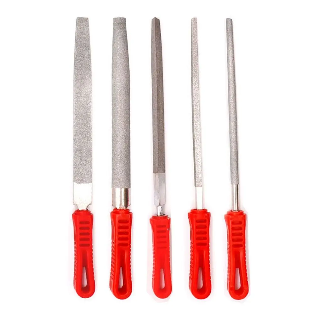 6/8 Inch Diamond File Hand Tool Flat/Semicircle/Triangle/Square/Circle Polishing File Grinding Sharpening Sharpening File