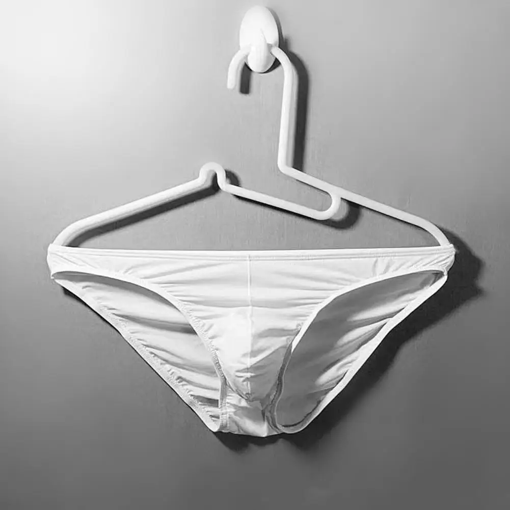 Men Briefs Men's Low-rise Briefs High Elasticity U-convex Underwear Breathable Solid Color Panties Comfortable Tight Cut