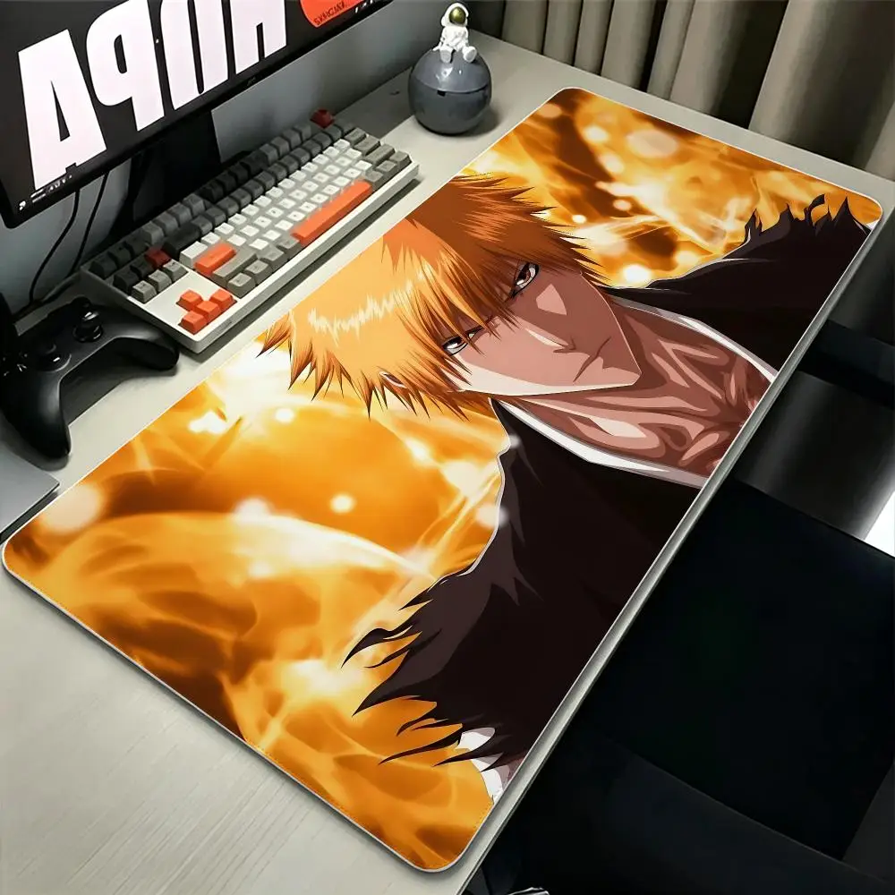 anime Bleach Mouse Pad MousePad Stitched Edge Gaming Anti‑Slip Rubber Base Waterproof Desk Mat For Office Laptop PC