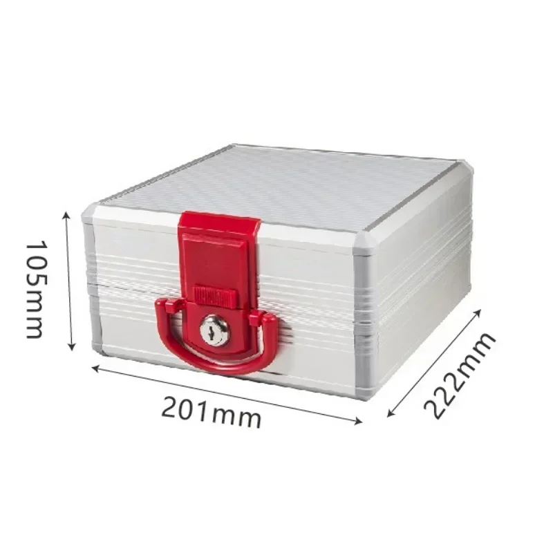 6, 9 griglie regolabili in lega di alluminio per PC aziendale sigillo finanziario scatola di immagazzinaggio valigia portatile per forniture per ufficio grandi e piccole