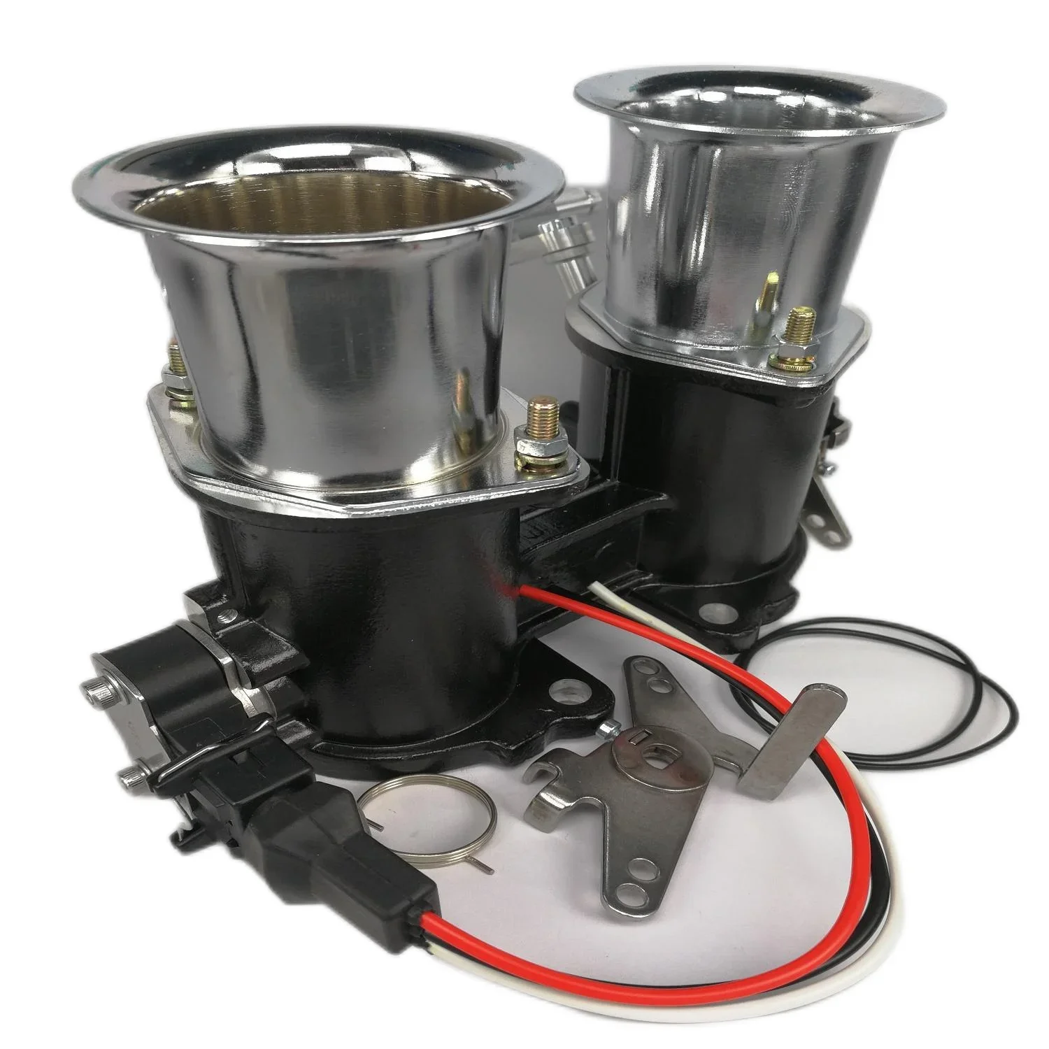 

FAJS NO T1-3B-2 INTEGRAL TYPE 45IDF THROTTLE BODY WITH AIR HORN and TPS for PORSCHE Carburetor to Electronic Fuel Inj ection