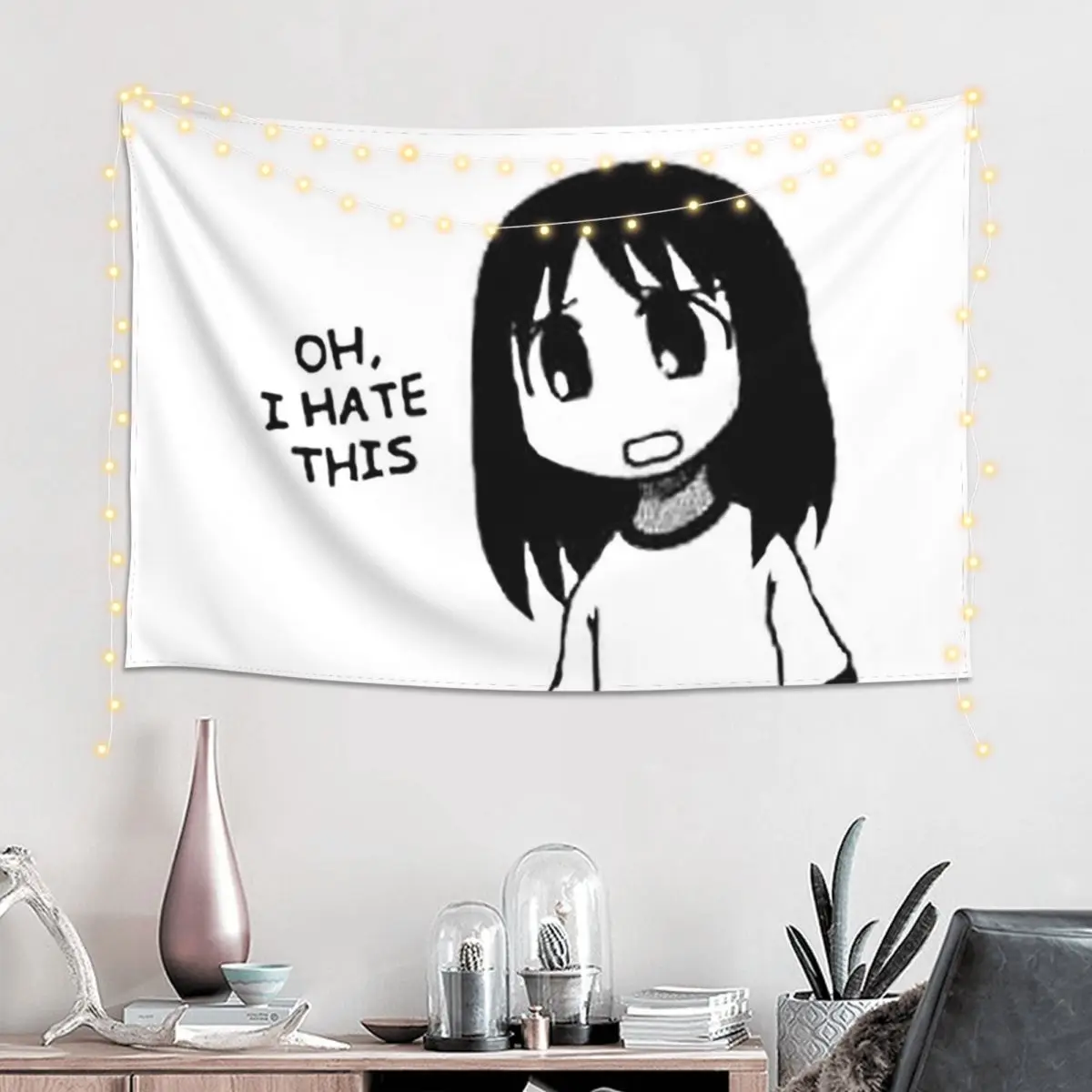 OUTDATED - Check Profile Azumanga Daioh Osaka Ayumu Kasuga Tapestry Art Wall Hanging Aesthetic Home Decoration Tapestries